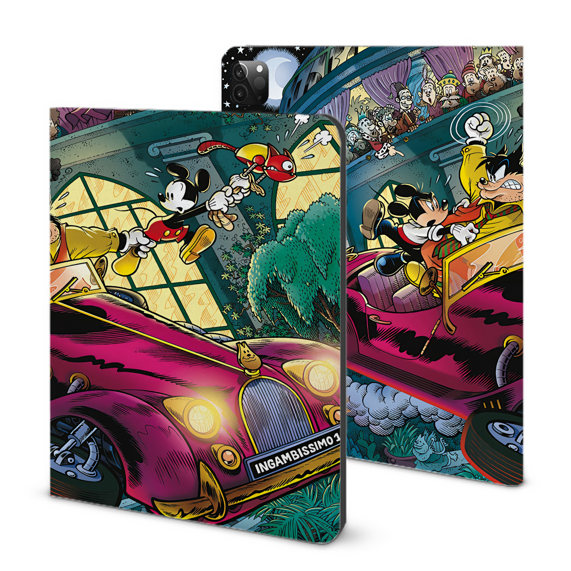 （画像用） ミッキーマウス Mickey Mouse IPadケース ペンホルダー付き ブックスタイルデザイン